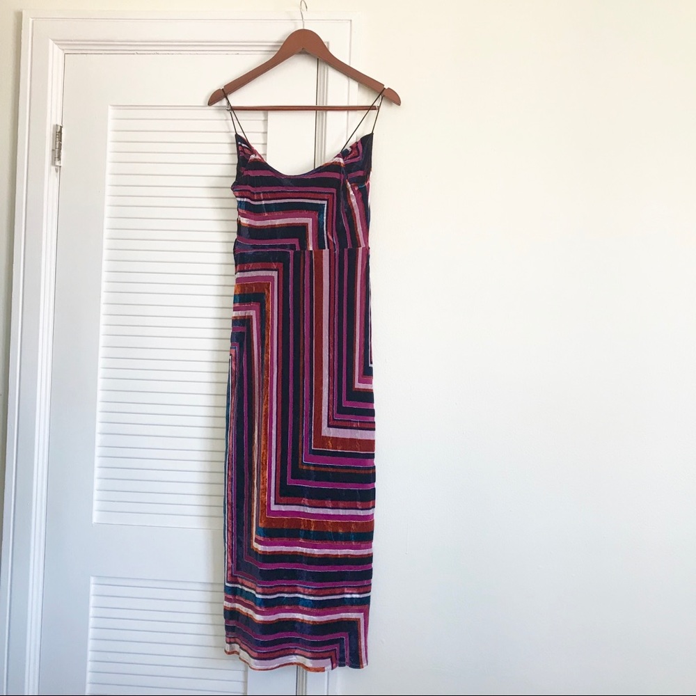 Anthropologie Tina Velvet Midi Dress Size Small NWT - Picture 3 of 16